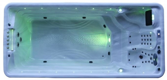 Λούξυ Ατελείωτη πισίνα Για Κήπο Whirlpool Spa Tubs με αεριωθούμενους πλυντήρες Swim Spa για εξωτερικούς χώρους