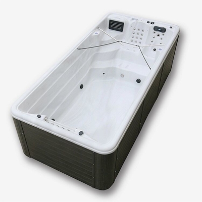 Λούξυ Ατελείωτη πισίνα Για Κήπο Whirlpool Spa Tubs με αεριωθούμενους πλυντήρες Swim Spa για εξωτερικούς χώρους