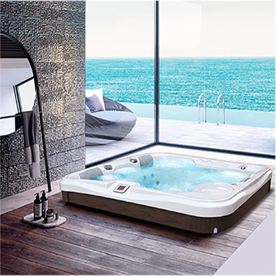 Ακρυλική μπανιέρα ελάφρυνσης πίεσης Whirlpool Spa μπανιέρα με φως LED