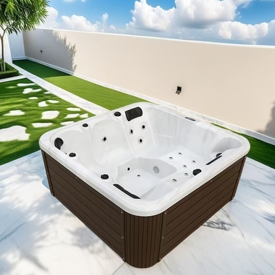 OEM Spa Factory 5 άτομα μασάζ Whirlpool Τζακούζι εξωτερική ζεστή μπανιέρα με αυτόματο σύστημα καθαρισμού
