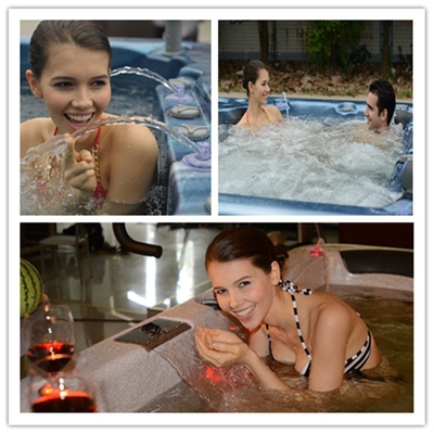 Πολυτέλειας υπαίθριος ατελείωτος δινών Dual Zone Swim Spa λιμνών κολυμπά τη λίμνη