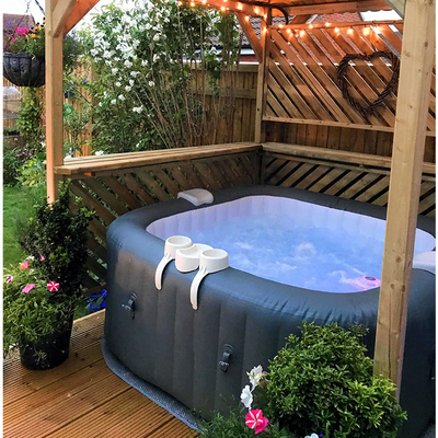 Φορητό υπαίθριο μήνυμα διογκώσιμη Bathtub Hot Tub Spa με την κάλυψη