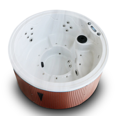 Νέα Design Round Massage Spa καυτή μπανιέρα δινών σκαφών υπαίθρια για 4 ανθρώπους