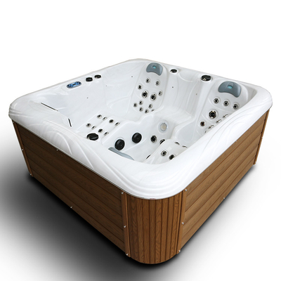 Εξωτερικό τζακούζι Ακρυλικό μασάζ Spa μπάνιο για 4 άτομα για χαλαρωτική υδροθεραπεία