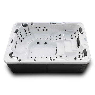 Πολυτέλεια 10 προσώπων ακρυλική πισινών Outdoor Swim Spa καυτή σκάφη με τις οδηγήσεις