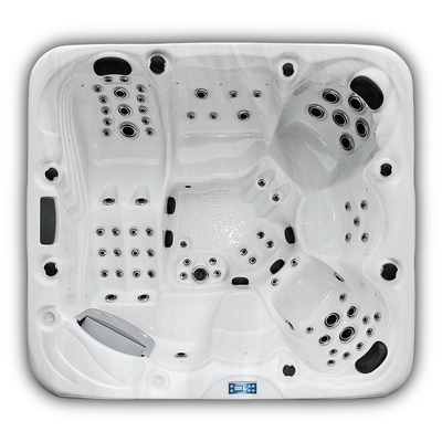 7 Person Outdoor Whirlpool Spa καυτή σκάφη με τους πολυ έγχρωμους κατόχους φωτισμού και φλυτζανιών