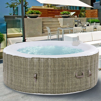 4 ανθρώπων Inflatable Spa μπανιέρα Outdoor Hot Tub Spa διογκώσιμη