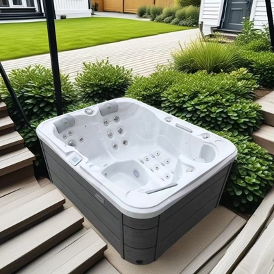 3-4 άτομα Jacussii Outdoor Spa Hot Tub με φώτα LED και ενέργεια- Design